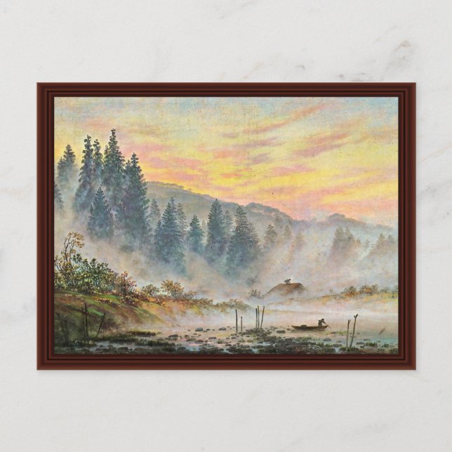 Morgonen av Friedrich Caspar David Vykort (Framsida)