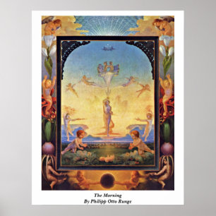 Morgonen av Philipp Otto Runge Poster