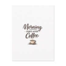 Morgonen Börjar Efter Kaffe - Minimalt Kaffe