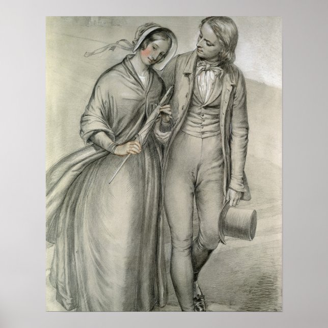 Morgonen Bröllop - avgången, 1846 Poster (Framsidan)