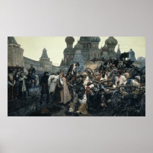 Morgonen då Streltsy avrättades Poster