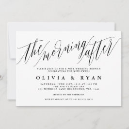 Morgonen efter postbröllopsbrunch inbjudan