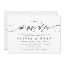 Morgonen efter postbröllopsbrunch inbjudan