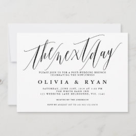 Morgonen efter postbröllopsbrunch inbjudan