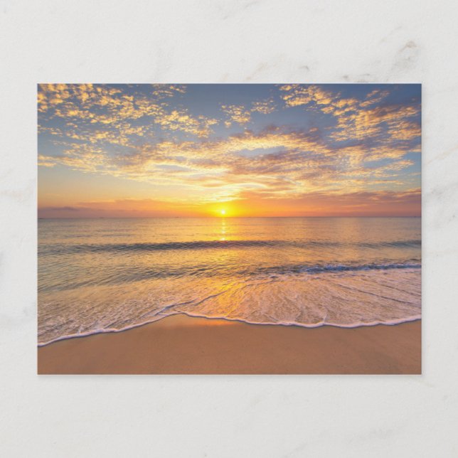 Morgonen Sol vid Seaside Vykort (Framsida)