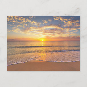 Morgonen Sol vid Seaside Vykort