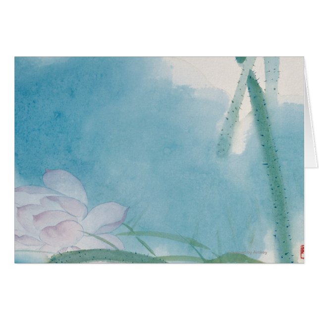 Morgonen tänder hälsningskort (Framsidan Horizontal)