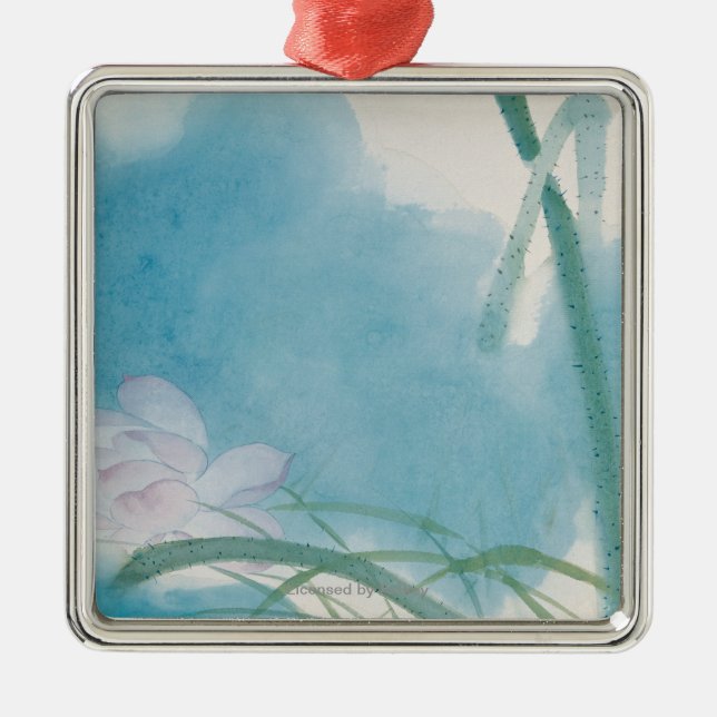 Morgonen tänder julgransprydnad metall (Framsidan)