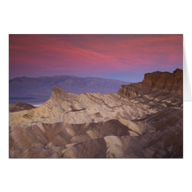 Morgonens första ljus på Zabriskie Point och 2 Hälsningskort (Framsidan Horizontal)
