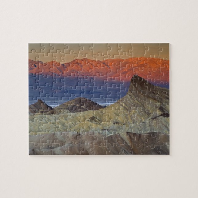 Morgonens första ljus på Zabriskie Point och Pussel (Horisontell)