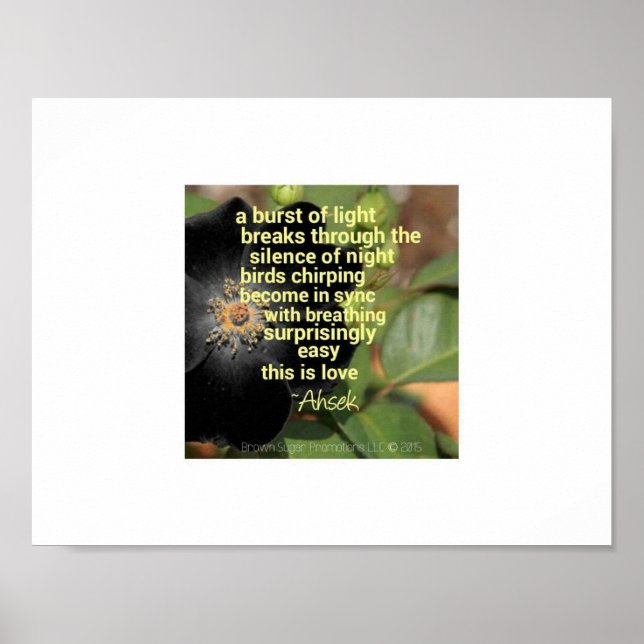 Morgonens Ljud, Dikt av Ahsek Novel Poster (Framsidan)