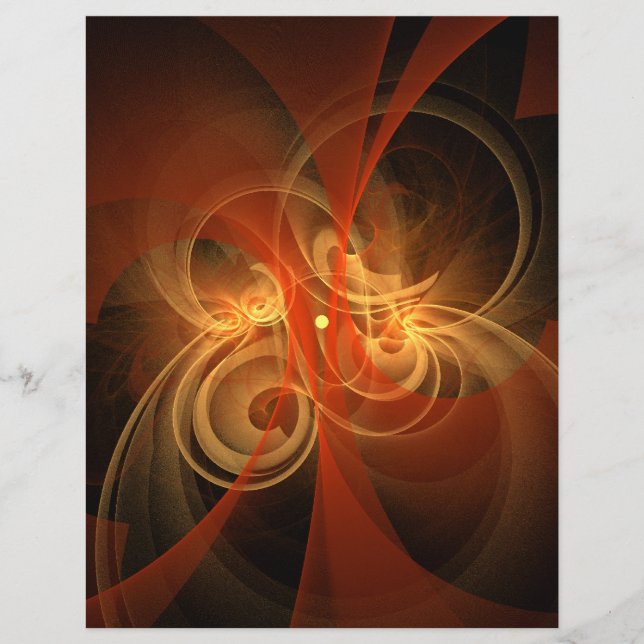 Morgonens magiska Abstrakt Art Letterhead (Framsida)