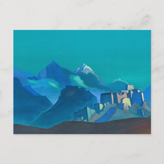 Morgonens stjärna, 1932 av Nicholas Roerich Vykort (Framsida)