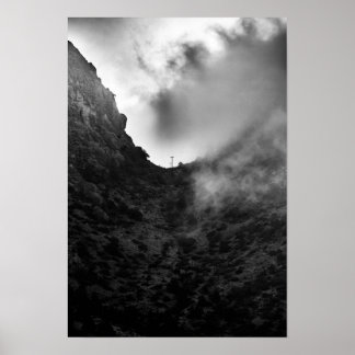 Morgonfog vid Big Bend Poster