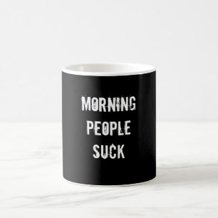 Morgonfolket suger kaffemugg