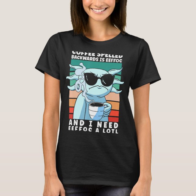 Morgonfolket Sunglass Salamander Lizard Coffee T Shirt (Framsida)