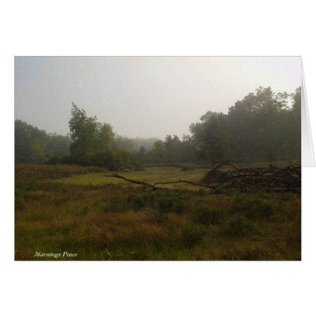 Morgonfred Hälsningskort (Framsidan Horizontal)