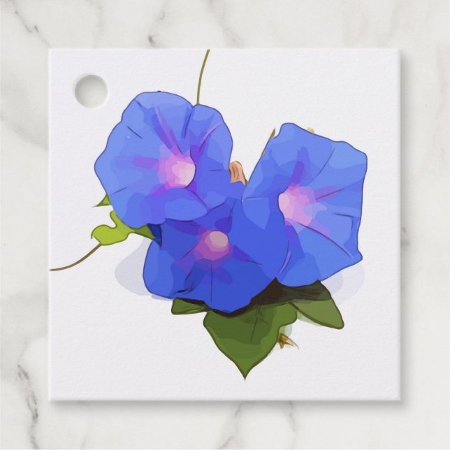Morgonglasblomman Gåvor Etiketter (Framsida)