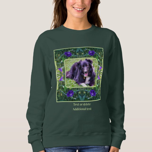 Morgonglasblommor Ram Skapar ditt eget foto T Shirt (Framsida)