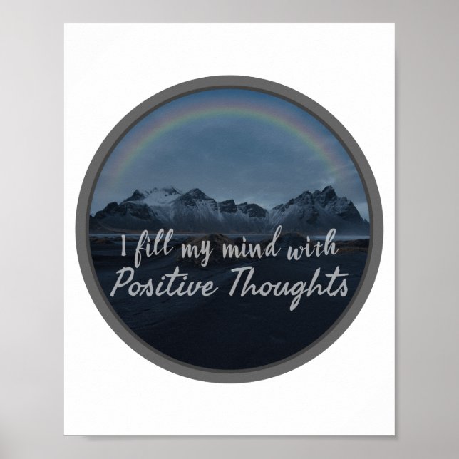 morgoninspirerande ord för självacceptans poster (Framsidan)