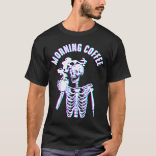 Morgonkaffe Goth Aesthetic Skeleton Emo Egirl E T Shirt