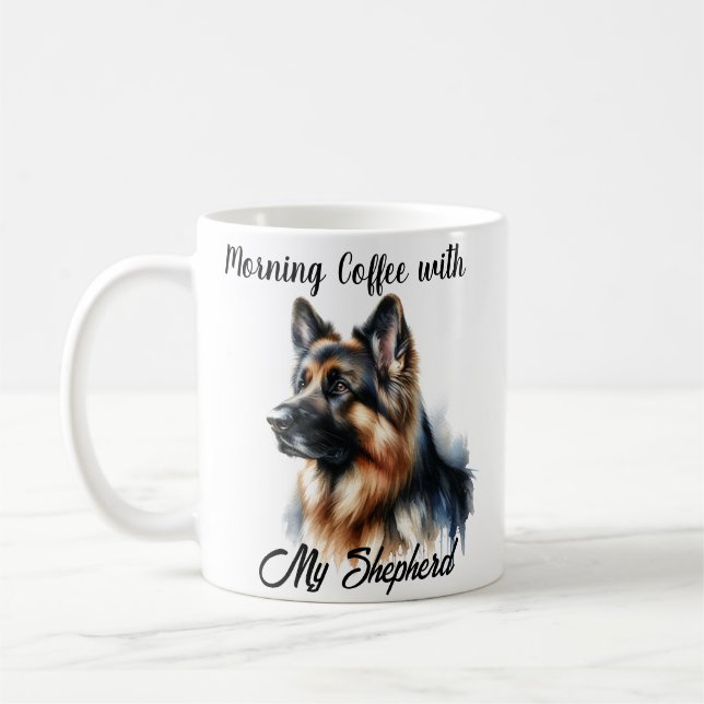 Morgonkaffe med min Shepherd Modern Kaffemugg (Vänster)