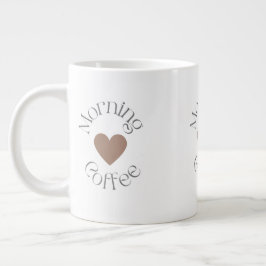 Morgonkaffe, mysigt kaffegåva till kaffeälskare jumbo mugg