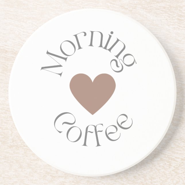 Morgonkaffe, presentidé för kaffebönor älskare underlägg (Framsidan)