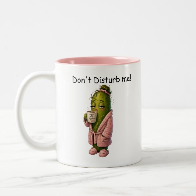 Morgonkaffe Söt Gurka  Två-Tonad Mugg (Vänster)