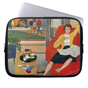 Morgonkaffeavbrott Laptop Fodral