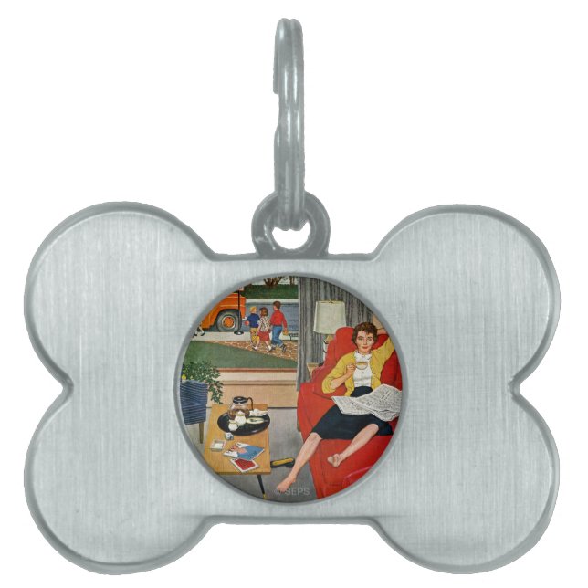 Morgonkaffeavbrott Namnbricka Husdjur (Framsidan)