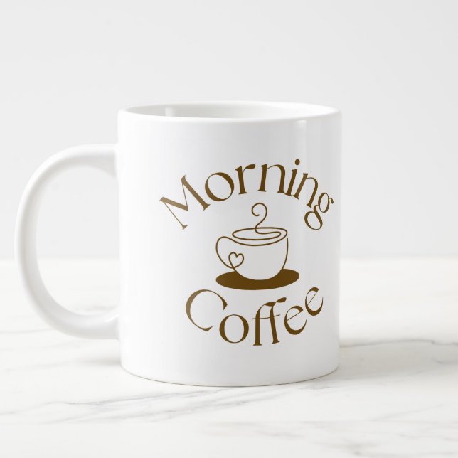 Morgonkaffegåva till kollega jumbo mugg (Vänster)