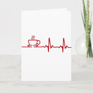 Morgonkaffehjärtslag EKG Kort