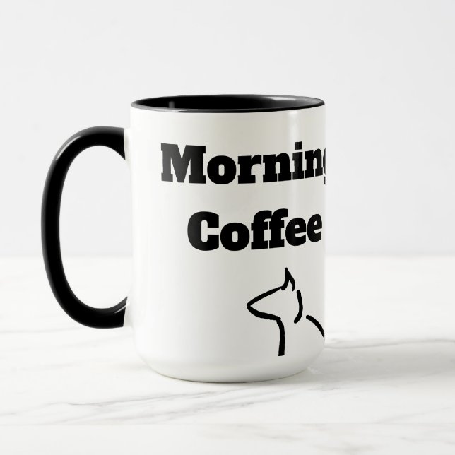 Morgonkaffekatt  mugg (Vänster)