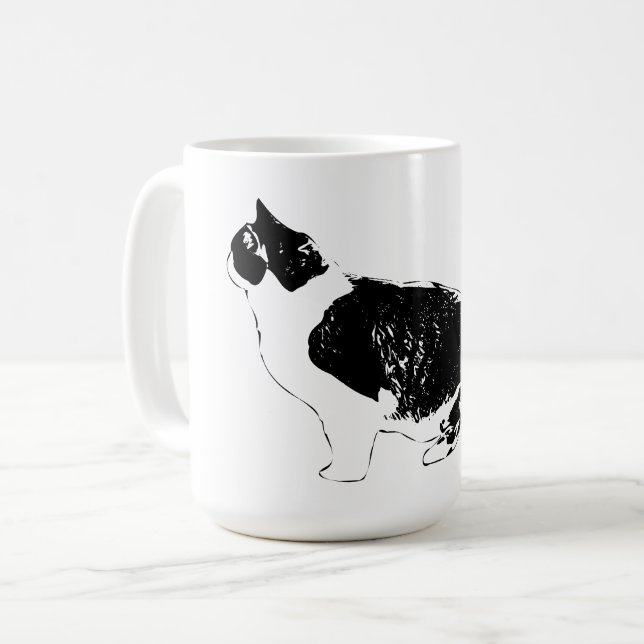Morgonkontur, varsamt vakande kaffemugg (Framsida vänster)