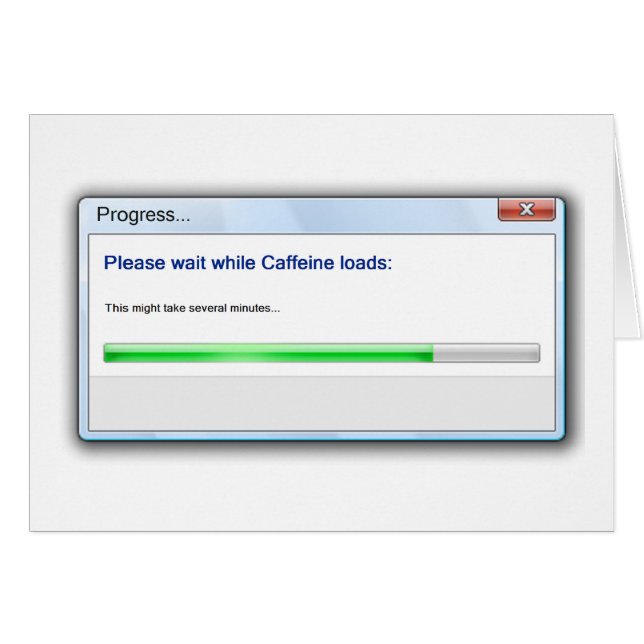 Morgonkort Hälsningskort (Framsidan Horizontal)