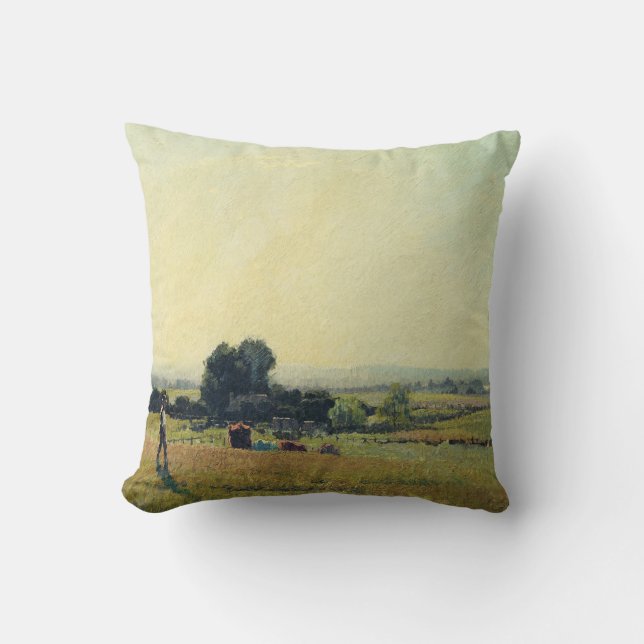 Morgonljus av Elioth Gruner Kudde (Framsida)
