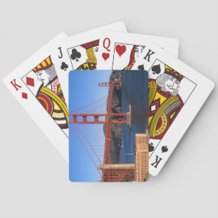 Morgonljus badar i Golden Grind Bridge Casinokort