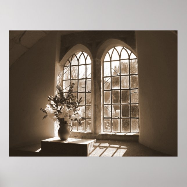 Morgonljus Church Window Poster (Framsidan)