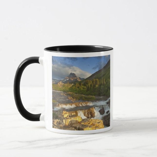 Morgonljus möter Swiftcurrent Falls i Mugg (Vänster)