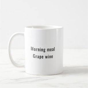Morgonmåltid Grape vin Funny Cute Kaffemugg