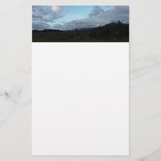 Morgonmoln vid Grand Teton National Park Brevpapper (Framsida)