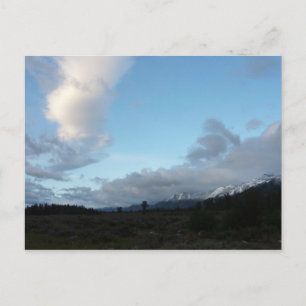 Morgonmoln vid Grand Teton National Park Vykort