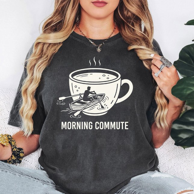Morgonpendlarkopplingsbåtsroddesign T Shirt (Skapare uppladdad)