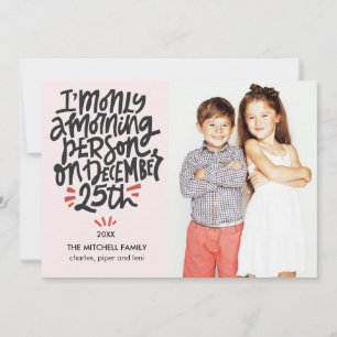 Morgonperson 25:e finne Helgdag Photo Kort