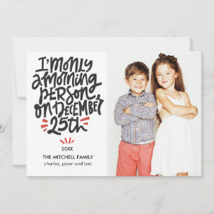 Morgonperson 25:e finne Helgdag Photo Kort