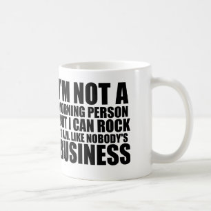 morgonperson kaffemugg
