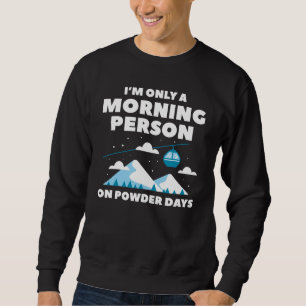 Morgonperson Snö Lång Ärmad Tröja