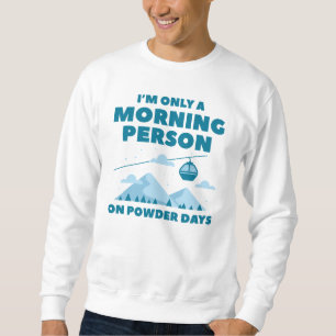 Morgonperson Snö Lång Ärmad Tröja