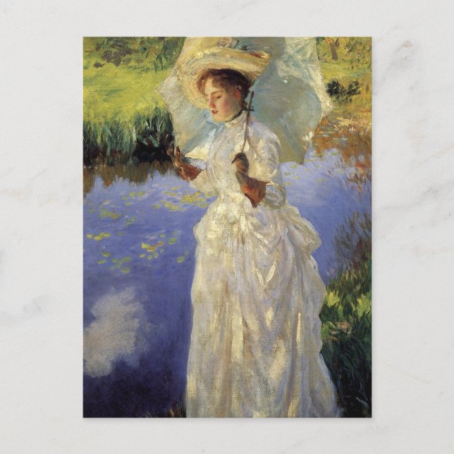 Morgonpromenaden av John Singer Sargent Vykort (Framsida)